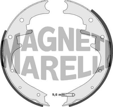 Magneti Marelli 360219198368 - Тормозные башмаки, барабанные autospares.lv