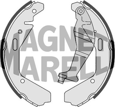 Magneti Marelli 360219198316 - Тормозные башмаки, барабанные autospares.lv