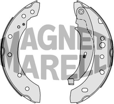 Magneti Marelli 360219198313 - Тормозные башмаки, барабанные autospares.lv