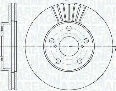 Magneti Marelli 361302040444 - Тормозной диск autospares.lv