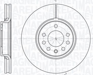 Magneti Marelli 361302040442 - Тормозной диск autospares.lv