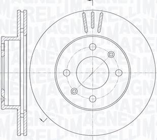 Magneti Marelli 361302040454 - Тормозной диск autospares.lv