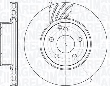 Magneti Marelli 361302040452 - Тормозной диск autospares.lv