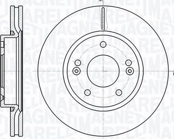 Magneti Marelli 361302040466 - Тормозной диск autospares.lv