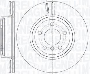 Magneti Marelli 361302040468 - Тормозной диск autospares.lv