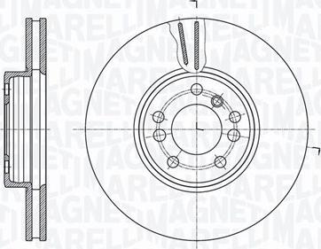 Magneti Marelli 361302040414 - Тормозной диск autospares.lv