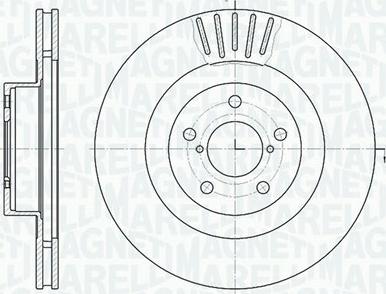 Magneti Marelli 361302040436 - Тормозной диск autospares.lv