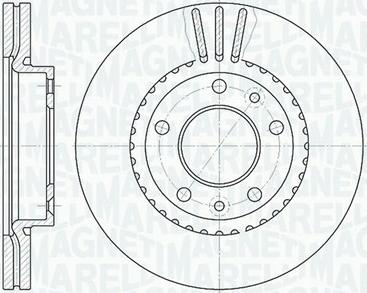 Magneti Marelli 361302040474 - Тормозной диск autospares.lv