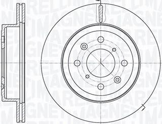 Magneti Marelli 361302040476 - Тормозной диск autospares.lv