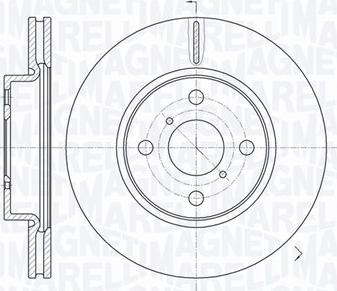 Magneti Marelli 361302040590 - Тормозной диск autospares.lv