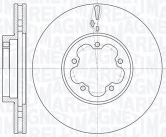 Magneti Marelli 361302040544 - Тормозной диск autospares.lv