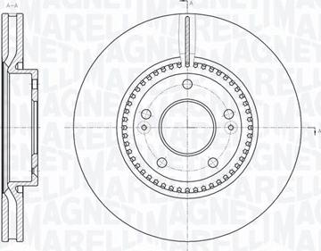 Magneti Marelli 361302040546 - Тормозной диск autospares.lv