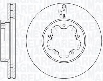 Magneti Marelli 361302040540 - Тормозной диск autospares.lv