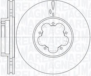 Magneti Marelli 361302040542 - Тормозной диск autospares.lv