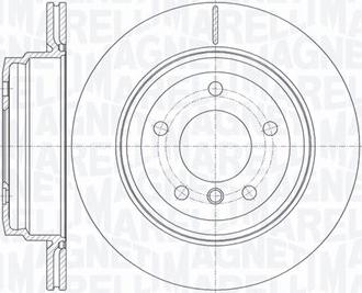 Magneti Marelli 361302040556 - Тормозной диск autospares.lv