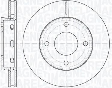 Magneti Marelli 361302040504 - Тормозной диск autospares.lv