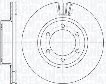 Magneti Marelli 361302040510 - Тормозной диск autospares.lv