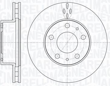 Magneti Marelli 361302040512 - Тормозной диск autospares.lv