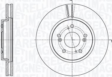 Magneti Marelli 361302040584 - Тормозной диск autospares.lv