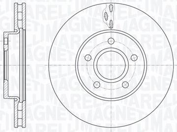 Magneti Marelli 361302040588 - Тормозной диск autospares.lv