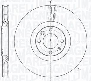 Magneti Marelli 361302040582 - Тормозной диск autospares.lv