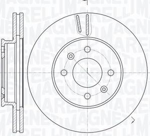 Magneti Marelli 361302040536 - Тормозной диск autospares.lv