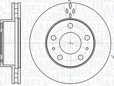 Magneti Marelli 361302040538 - Тормозной диск autospares.lv