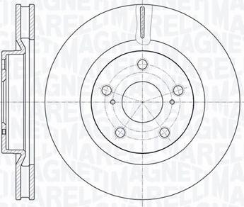 Magneti Marelli 361302040524 - Тормозной диск autospares.lv