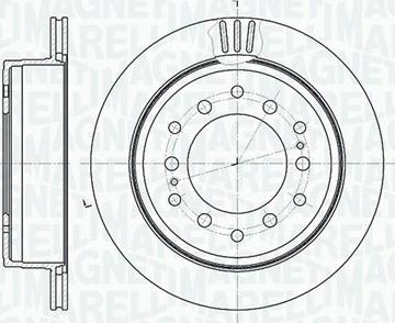 Magneti Marelli 361302040520 - Тормозной диск autospares.lv