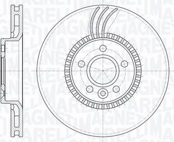 Magneti Marelli 361302040528 - Тормозной диск autospares.lv