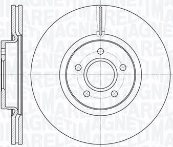 Magneti Marelli 361302040570 - Тормозной диск autospares.lv