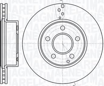 Magneti Marelli 361302040572 - Тормозной диск autospares.lv