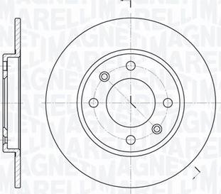 Magneti Marelli 361302040695 - Тормозной диск autospares.lv