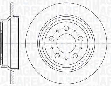 Magneti Marelli 361302040692 - Тормозной диск autospares.lv