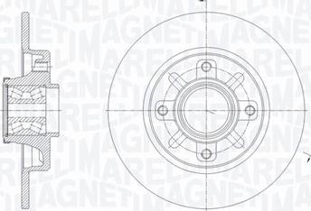 Magneti Marelli 361302040649 - Тормозной диск autospares.lv