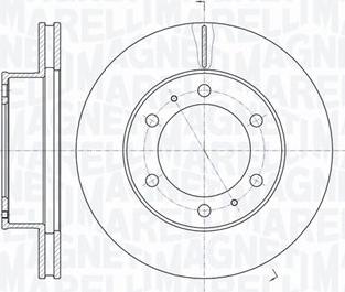 Magneti Marelli 361302040646 - Тормозной диск autospares.lv