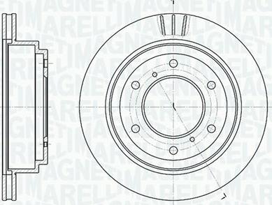 Magneti Marelli 361302040642 - Тормозной диск autospares.lv