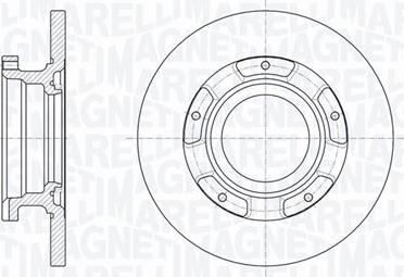 Magneti Marelli 361302040655 - Тормозной диск autospares.lv