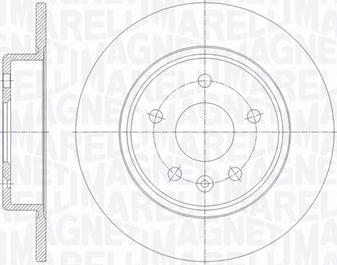 Magneti Marelli 361302040657 - Тормозной диск autospares.lv