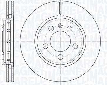 Magneti Marelli 361302040669 - Тормозной диск autospares.lv