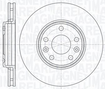 Magneti Marelli 361302040606 - Тормозной диск autospares.lv