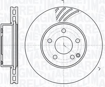 Magneti Marelli 361302040680 - Тормозной диск autospares.lv