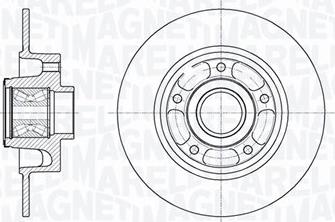 Magneti Marelli 361302040683 - Тормозной диск autospares.lv