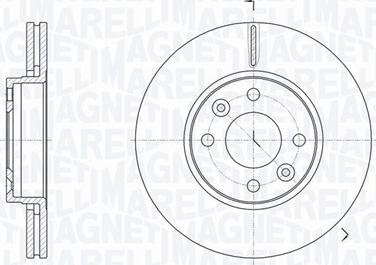 Magneti Marelli 361302040632 - Тормозной диск autospares.lv