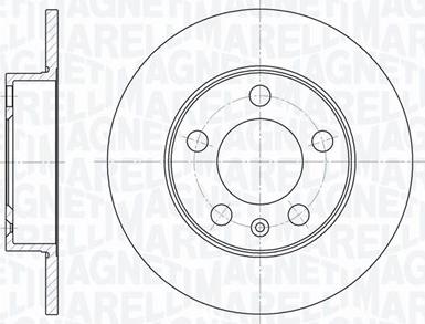 Magneti Marelli 361302040677 - Тормозной диск autospares.lv