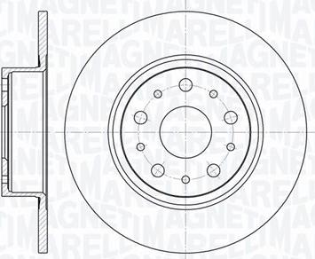 Magneti Marelli 361302040155 - Тормозной диск autospares.lv