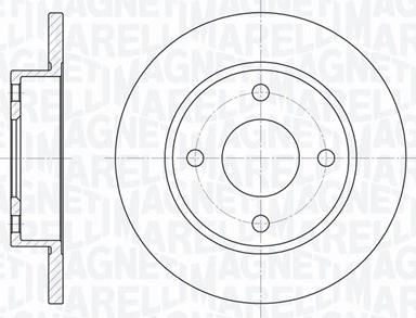 Magneti Marelli 361302040153 - Тормозной диск autospares.lv