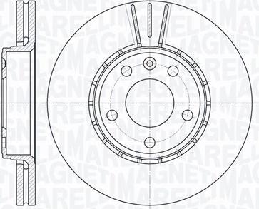 Magneti Marelli 361302040164 - Тормозной диск autospares.lv