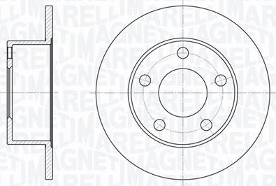 Magneti Marelli 361302040161 - Тормозной диск autospares.lv