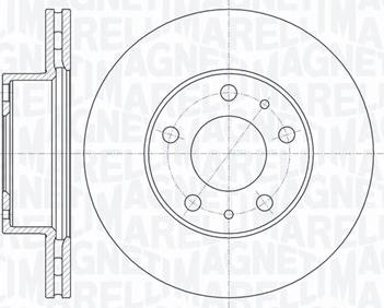 Magneti Marelli 361302040168 - Тормозной диск autospares.lv